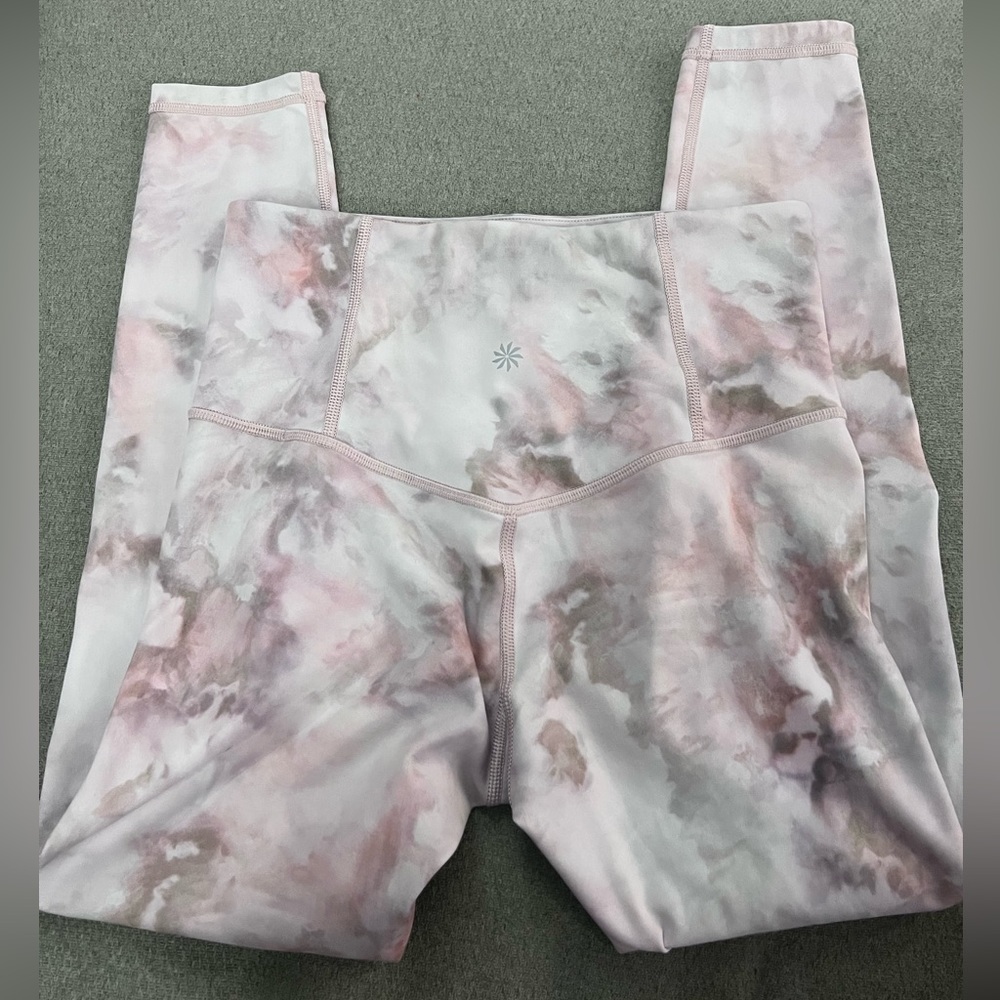 Athleta Elation Snow Dye 7/8 Tight Rosario Pink Leggings - Picture 5 of 7